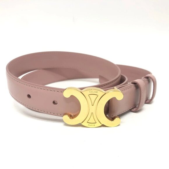 CELINE Small Triomphe Belts Accessories Fashion Belts belt Leather pink - Picture 1 of 15